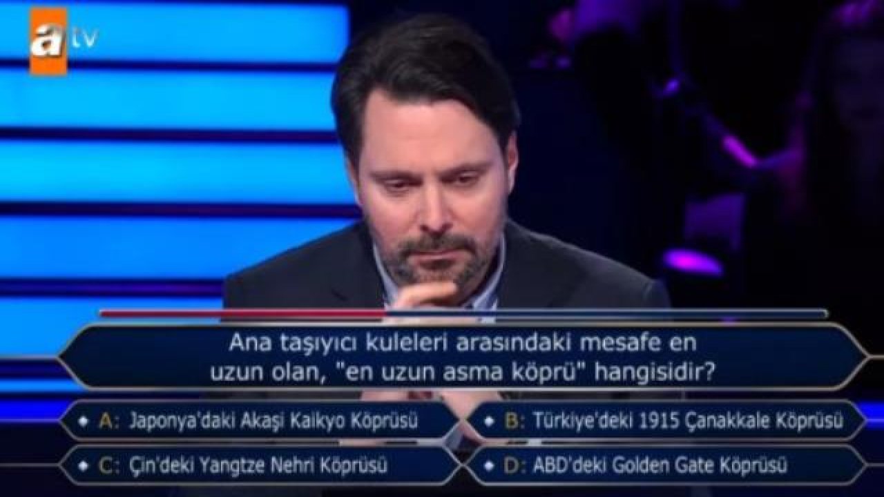 Kim Milyoner Olmak İster Programında Çanakkale Köprüsüne Verilen Cevap Şok Etti!